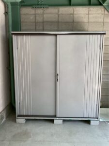 中古物置は売れる?イナバ・ヨドコウ・タクボ物置の買取相場と高く売れる条件を買取店が解説 タクボ物置 解体済 倉庫 タクボ MBR 197A 225x300 1
