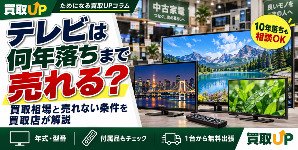 テレビは何年落ちまで売れる 買取相場と売れない条件を買取店が解説 1024x517