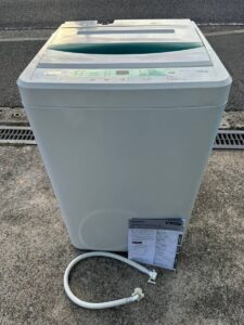 洗濯機を売る前に何をする?水抜き・掃除・取り外し・搬出時の注意点 ヤマダ電機 全自動洗濯機 4.5kg YWM T45G1