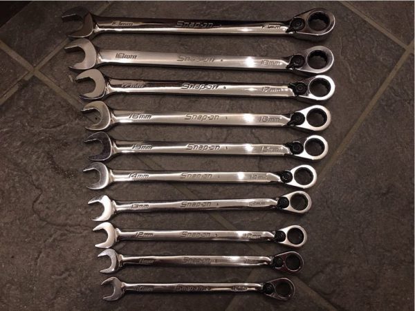 美品 スナップオン snap on ラヂェッティングレンチセット SOEXRM 10本セット 600x450 600x450