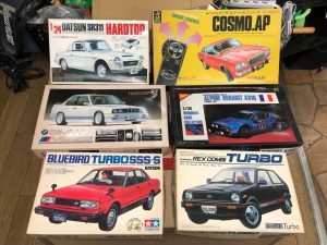希少　当時物　1/24 レックス　ダットサン　コスモAP ブルバードターボ　6台セット