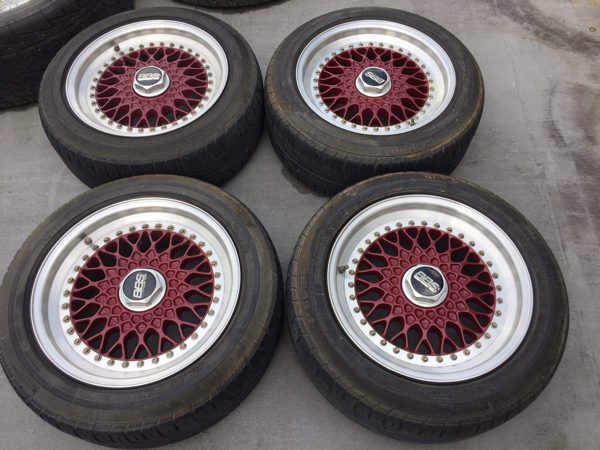 廃盤 BBS 旧車 絶盤 16X9JJ pcd127 55 16インチタイヤホイールセット