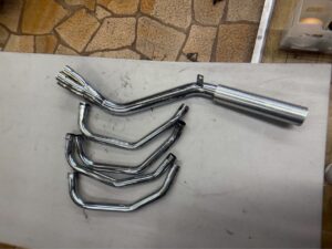  社外　 当時物 CBX400F メッキマフラー