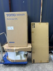 TOTO ウォシュレット一体型便器 キャビネットセット　CS354BP TCF9155 TSF-406/LP