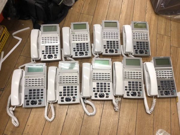 NTT西日本 ネットコミュニティシステム　24ボタン　ビジネスフォン NX2-（24）STEL-（1）（W）9台セット