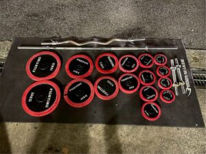 ファイティングロード　バーベル ラバーダンベル　