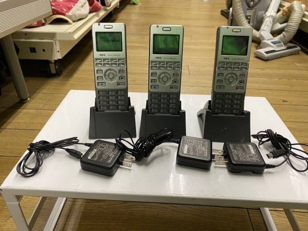 NEC ビジネスフォン コードレス電話機 IP3D-8PS-2 3台セット