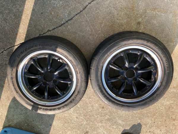 ワタナベ SSR RS エイトスポーク 120 16X7j +32 16インチタイヤホイール2本セット