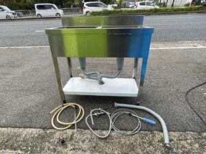 ステンレス製 2槽シンク 流し台 