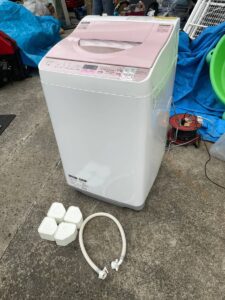 SHARP シャープ 全自動洗濯機 5.5kg ES-TX5A-P