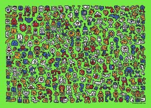 ミスター ドゥードゥル Mr. Doodle Alien Town ED300