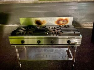 タニコー ガステーブル 業務用4口ガスコンロ　都市ガス　TSGT-1222