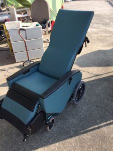 松永 介助フルリクライニング車椅子 FR-31TR B16
