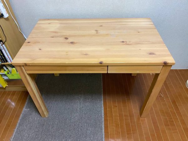 無印良品 木材　学習机　パソコンデスク
