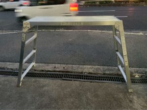  Hasegawa ハセガワ　アルミ製 脚部伸縮足場台　DRSW-1200C