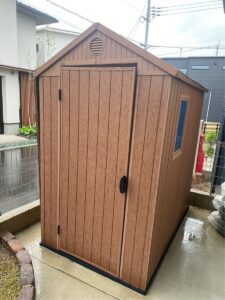 屋外物置ケアー　keter 4x6ft 倉庫