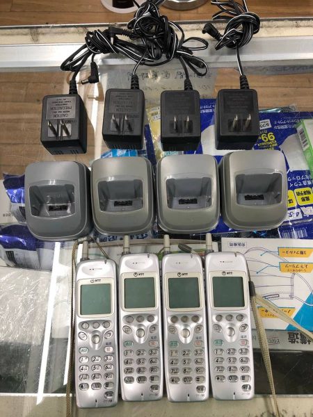 NTT デジタルコードレス電話機 ビジネスフォン　PEM-PS-SET1（3）4台セット