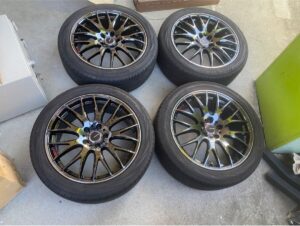 RAYS HOMURA 114.3 19x8J of38 245/45R19 