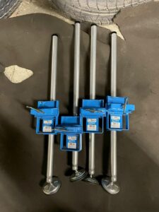 本宏製作所　アルミ製安全ストッパー　角足脚立用　S-3