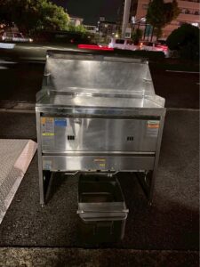 タニコー 業務用 ガスフライヤー　2槽　LPガス　NB-TGFL-C87W