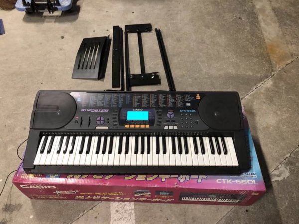 CASIO CTK-660L 光ナビゲーション キーボード ① 動作品 カシオ CASIO