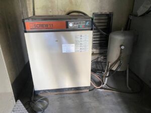 HITACHI SCREW 15馬力パッケージ エアーコンプレッサー OSP 11M6AR Ⅲ 11kw サブタンクセット