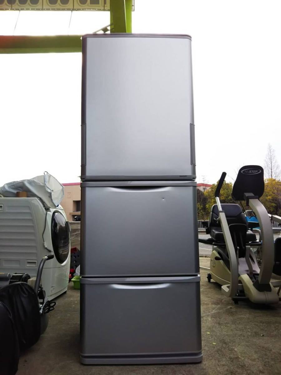 SHARP SJ-W351E-S 冷蔵庫 350L・どっちもドア 2019年製 - キッチン家電