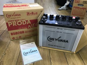 GS YUASA PRODA NEO 大型車用 高性能バッテリー PRN 85D26R 箱 保証書 未使用 300x225