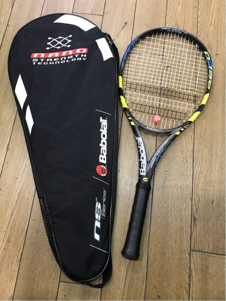 Babolat aeropro DRIVE junior テニスラケット ケース付き マットブラック×イエロー 450x600