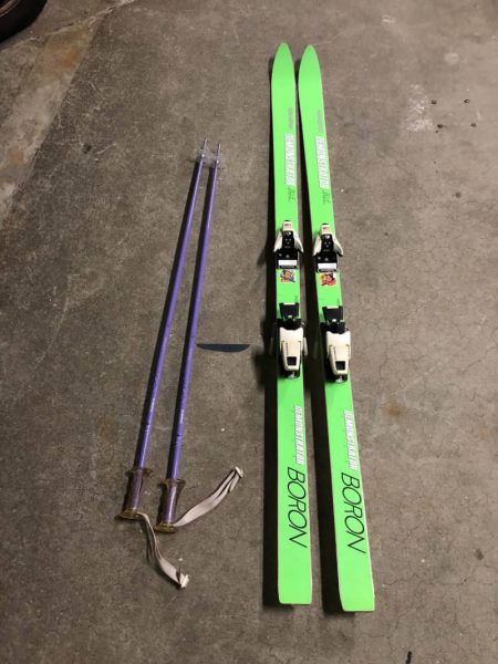 NISHIZAWA BORON スキー板 175cm ストックセット 450x600