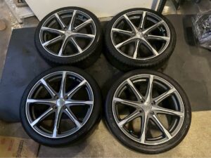無限　Mugeo フィット他　100×4 17x7J in55 205/40R17 
